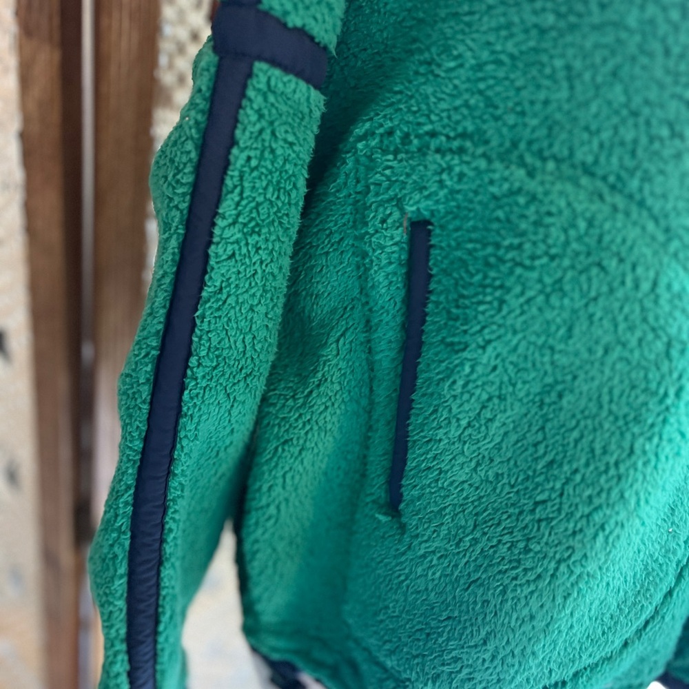 Free People Mountain High Fleece Green and Nacy RARE COLOR NWOT - Picture 3 of 9